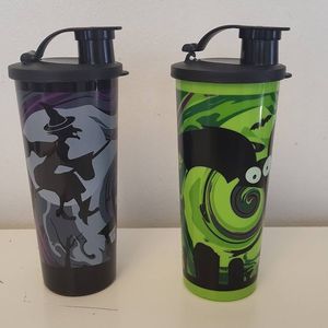 Tupperware Halloween Tumblers with Lid set of 2